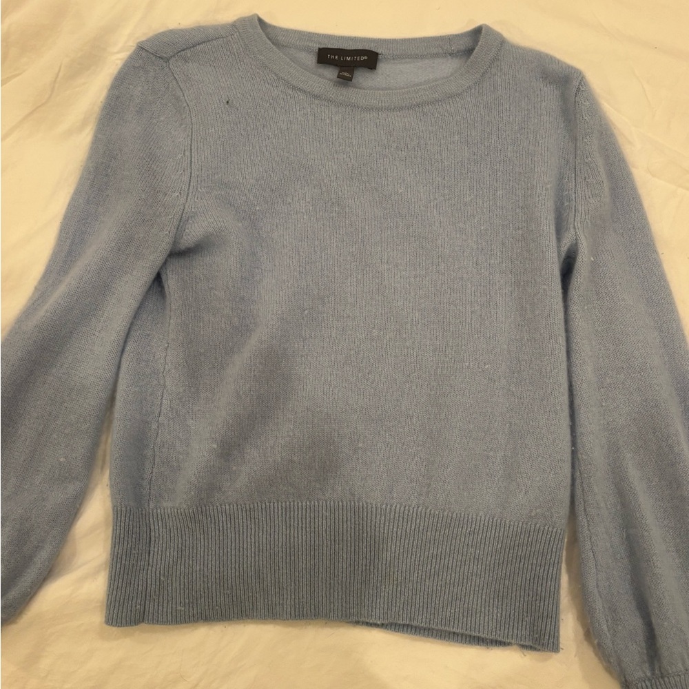 The Limited Soft Blue Crew Neck Sweater